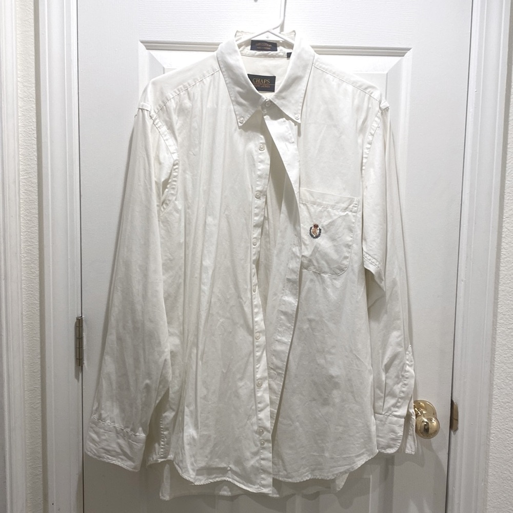 Chaps Ralph Lauren off white mens dress shirt